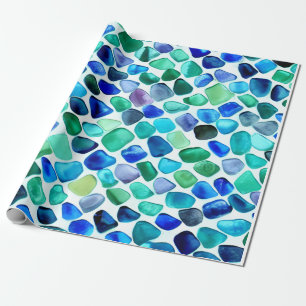 Papier Cadeau Verre marin