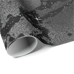 Papier Cadeau Verre métallique scintillant de mur de marbre