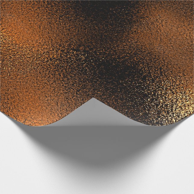 Papier Cadeau Verre noir profond glacé glacé (Coin)
