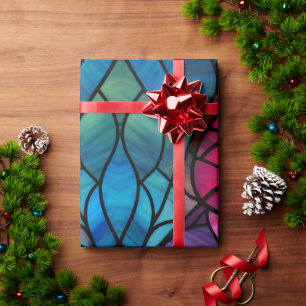Papier Cadeau Verre Tiré Fêtes de Noël personnalisées