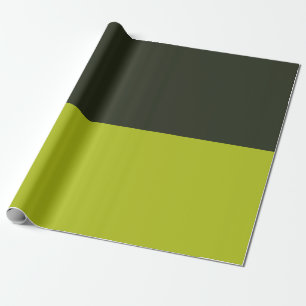Papier Cadeau Vert acide - Noir vert