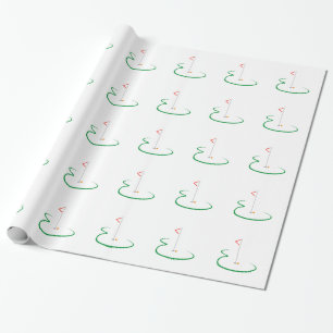 Papier Cadeau Vert de golf