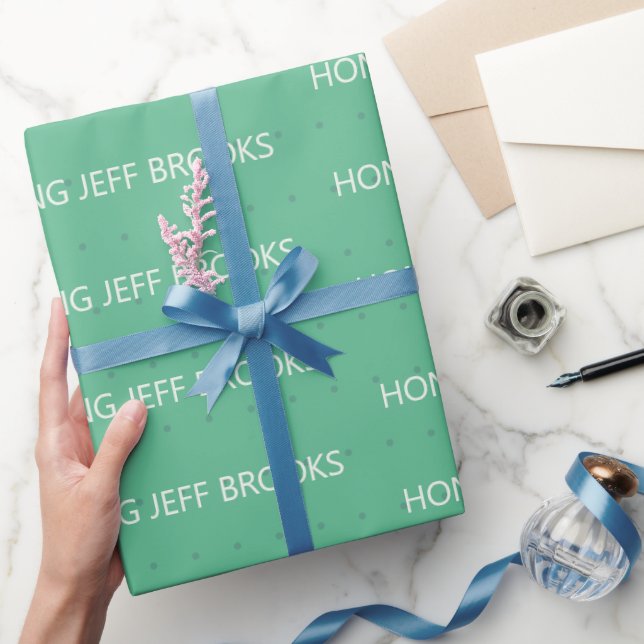 Papier Cadeau Vert personnalisé (Cadeaux)