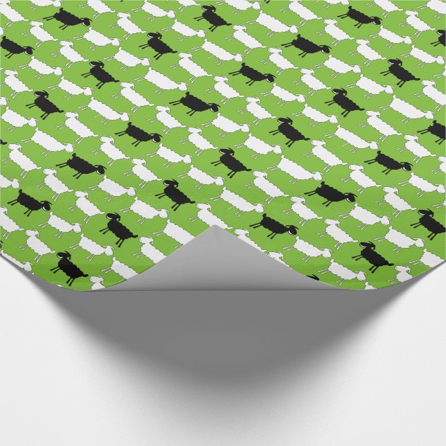 Papier Cadeau Vêtements blancs et noirs pour animaux de ferme (Coin)