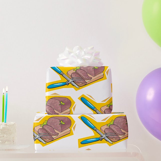 Papier Cadeau Viande (Créateur téléchargé)