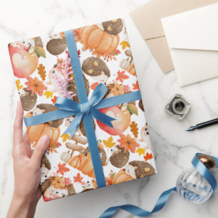 Papier Cadeau Vibes d'automne Motif Porcupine