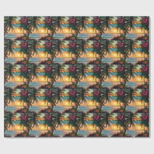 Papier Cadeau Vibes d'été Carnet tropical