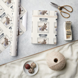 Papier Cadeau Vibes d'hiver Donkey - Anniversaire