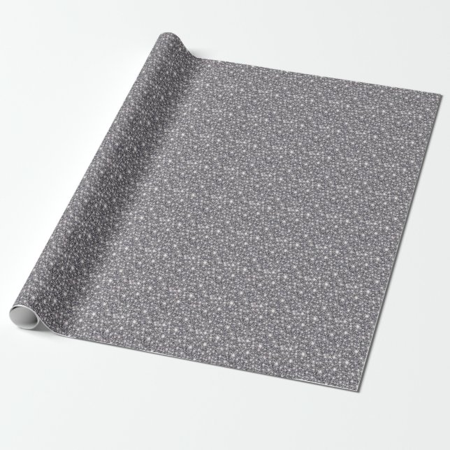 Papier Cadeau Vibrant brillant argenté (Déroulé)
