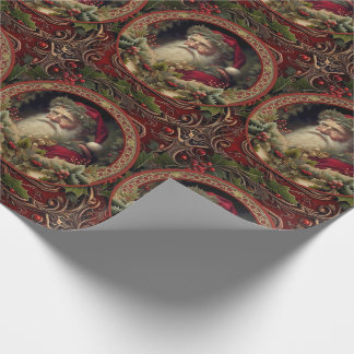 Papier Cadeau Victorian Santa