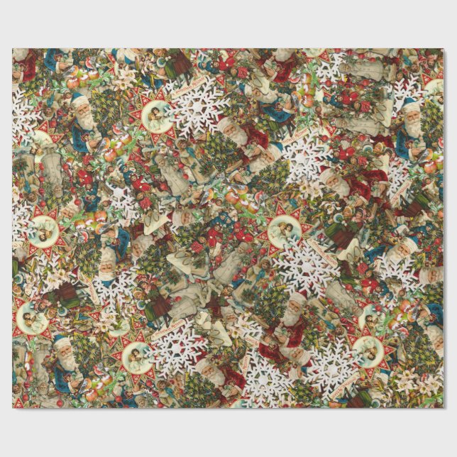 Papier Cadeau Victorien Christmas Medley (Plat)