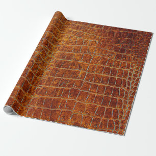 Papier Cadeau Vieil brun cuir animal texture