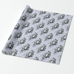 Papier Cadeau Vieilles voitures de cru de voitures de voitures