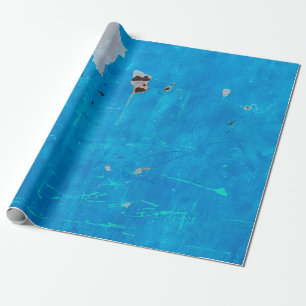 Papier Cadeau Vielles portes en fer bleu rusty texture arrière -
