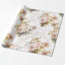 Vieux bouquet rose rose motif