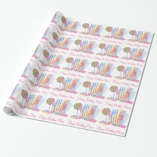 Papier Cadeau Vieux magasin de bonbon à mode