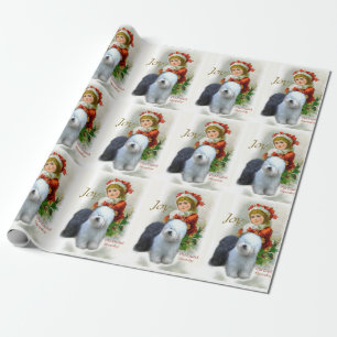 Papier Cadeau Vieux Noël de Sheepdog