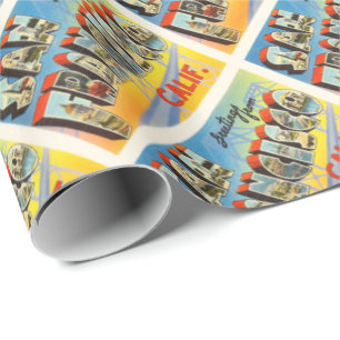 Papier Cadeau Vieux souvenir de voyage de San Francisco la