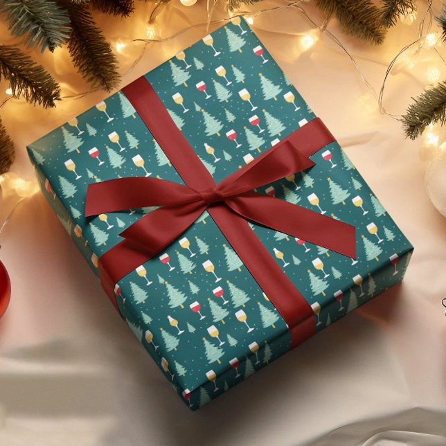 Papier Cadeau Vin de Noël (Créateur téléchargé)