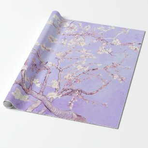 Papier Cadeau Vincent Van Gogh Almond Blossoms : Lavande