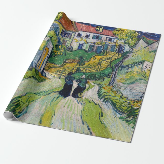 Papier Cadeau Vincent van Gogh - Escalier à Auvers (Déroulé)