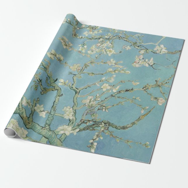 Papier Cadeau Vincent van Gogh - Fleur d'amandes (Déroulé)