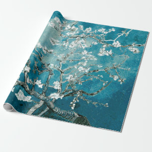 Papier Cadeau Vincent Van Gogh Floraison des amandiers Téâl doux