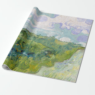 Papier Cadeau Vincent van Gogh Green Blé Fields, Auvers