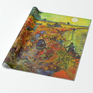 Papier Cadeau Vincent van Gogh - Le vignoble rouge