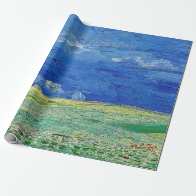 Papier Cadeau Vincent van Gogh - Les champs de roues sous Thunde (Déroulé)