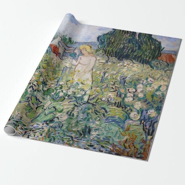 Papier Cadeau Vincent van Gogh - Miss Gachet dans son jardin (Déroulé)