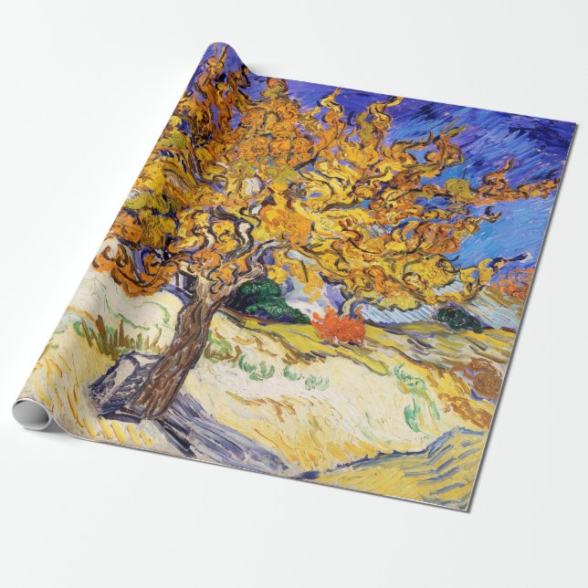 Papier Cadeau Vincent Van Gogh Mulberry (Déroulé)