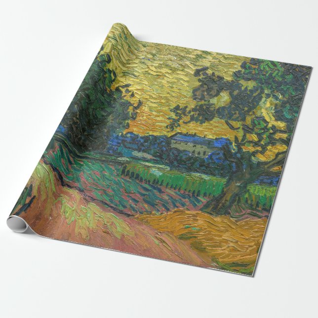 Papier Cadeau Vincent van Gogh - Paysage à Twilight (Déroulé)