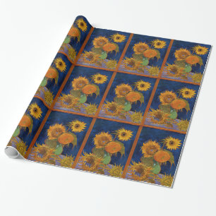 Papier Cadeau Vincent van Gogh Six Sunflower Fine Art Gallery HD
