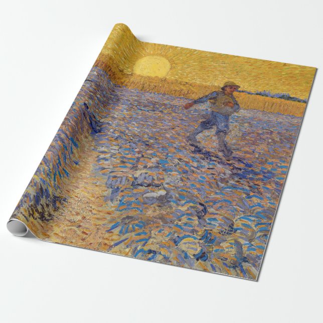 Papier Cadeau Vincent van Gogh - Sower avec réglage Sun (Déroulé)
