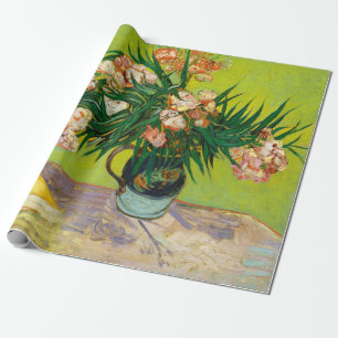 Papier Cadeau Vincent Van Gogh Vase Avec Des Oleandres Et Des Li