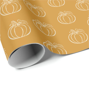 Papier Cadeau Vine citrouille Automne Automne Automne Thanksgivi