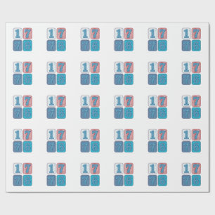 Papier Cadeau Vintage 1776 Patchwork Patriotique
