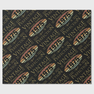 Papier Cadeau Vintage 1975 50e anniversaire