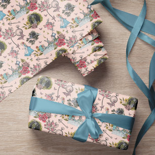 Papier Cadeau Vintage Alice au pays des merveilles
