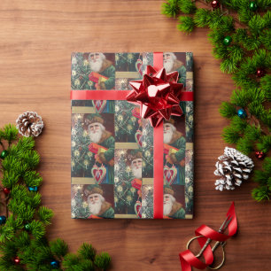 Papier Cadeau Vintage Classic Père Noël St. Nicholas