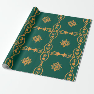 Papier Cadeau Vintage couleur turque transparente