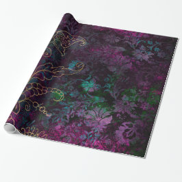 Papier Cadeau Vintage Damas florales