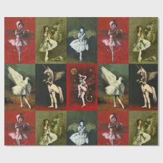 Papier Cadeau Vintage Dancing Imps Wrapping Paper