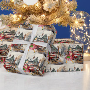 Papier Cadeau vintage de Noël 1950