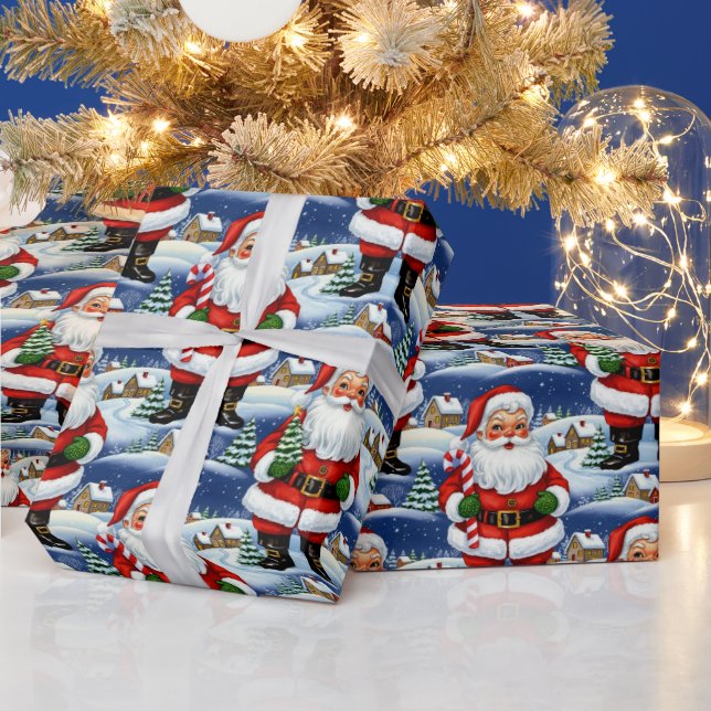 Papier Cadeau Vintage Kitsch Kris Kringle (Vacances)