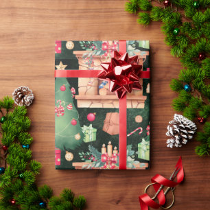 Papier Cadeau Vintage Noël Arbres Noël Noël Noël Noël Noël Noël
