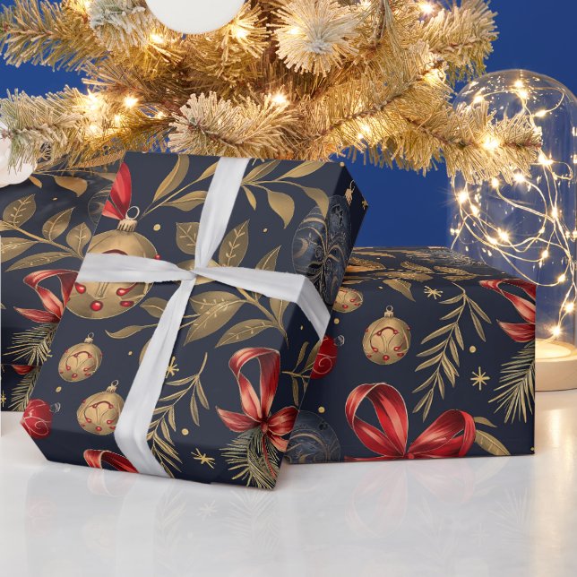 Papier Cadeau Vintage Noel Holiday  (Vacances)