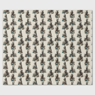 Papier Cadeau Vintage Noël Scotties