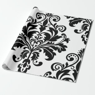 Papier Cadeau Vintage noir et blanc